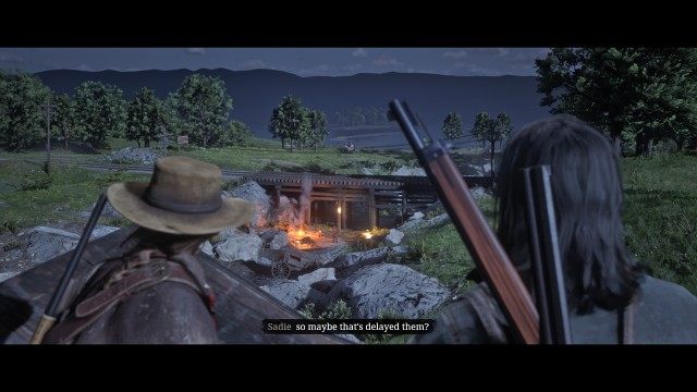 Mount your horse / Follow Sadie to Dewberry Creek