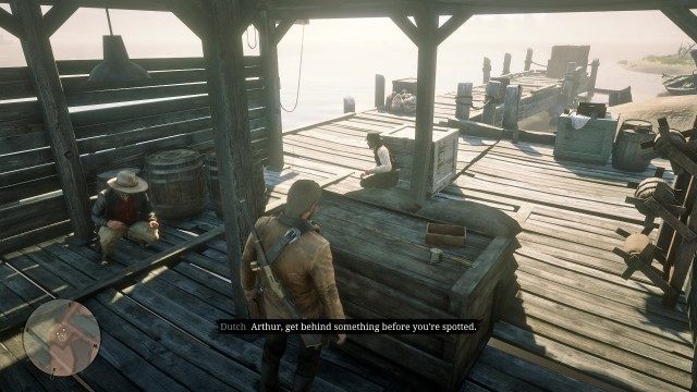 Follow Dutch / Hide behind the crate