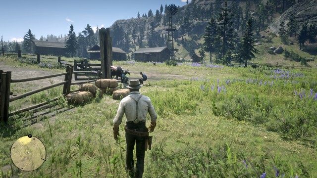 Investigate the commotion at the corral / Calm the bull / Catch the bull