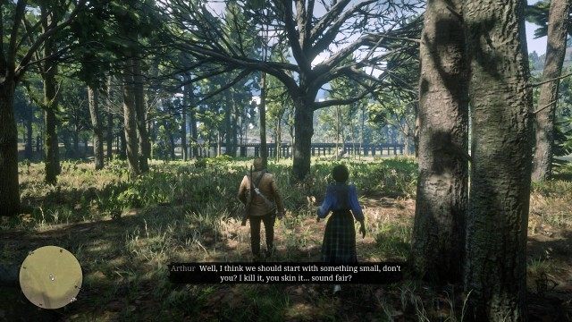 Lead the widow to the hunting area