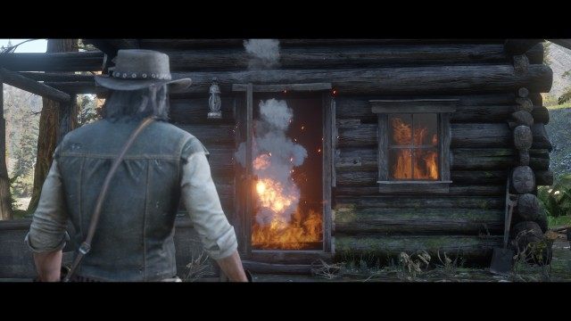 Burn the curtains / Leave the cabin