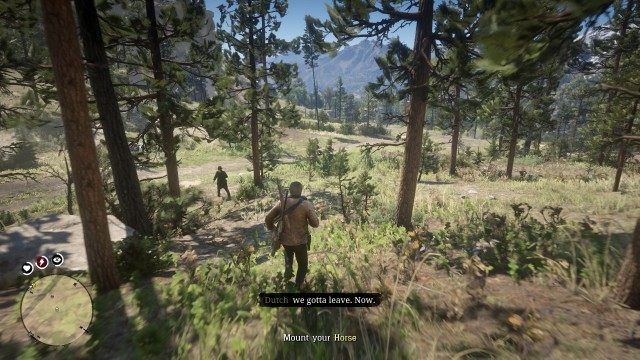 Mount your horse / Follow Dutch / Escape down the pass