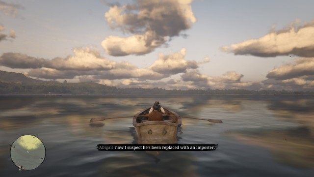 Go to the shore / Row out onto the lake / Propose to Abigail