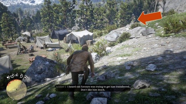 Get to the camp / Search the camp for the sacred items / Retrieve the sacred items