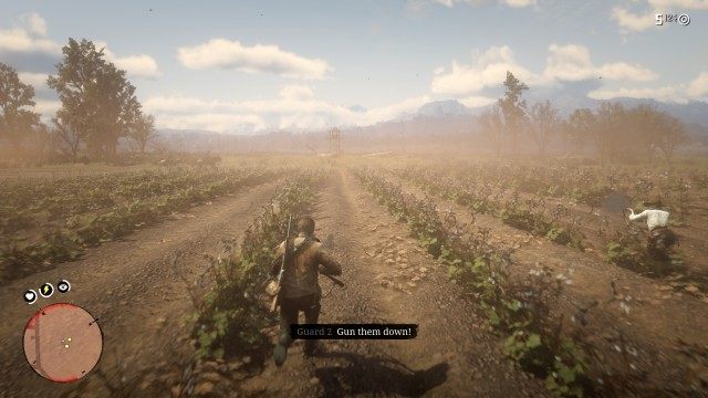 Stick with Sadie and John / Provide covering fire for S&J / Catch up to S&J / Escort S&J to the rowboat