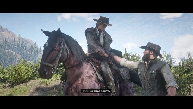 Pick up Nathan Kirk / Stow Nathan Kirk on Sadie's horse