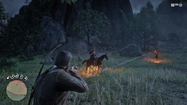 Mount your horse / Follow Charles / Take out the guards / Get in the canoe