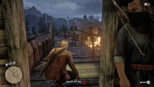 Follow Charles / Take out the guards