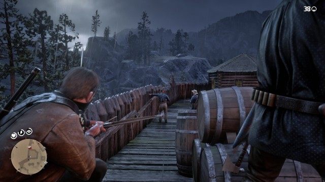 Follow Charles / Take out the guards