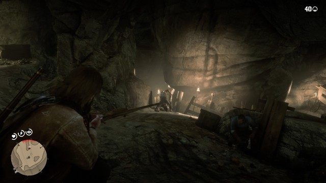 Follow Charles / Approach the cave / Take out the Murfrees