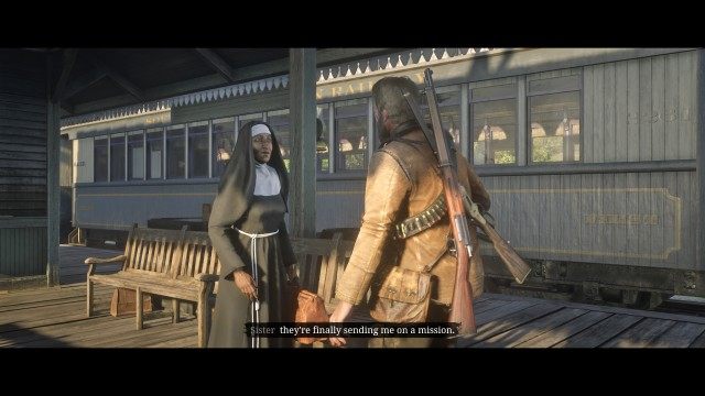 Mount your horse / Wait for Captain Monroe to mount your horse / Escape with Charles / Follow Charles