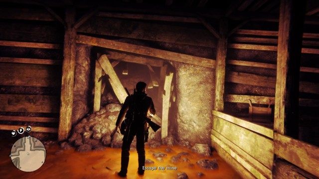 Search the mine for clues about the curse / Chase after the mysterious figure