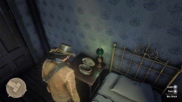 Follow the widow home / Sit on the chair for dinner