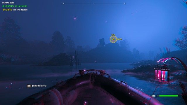 DRIVE the boat / JOURNEY to the North