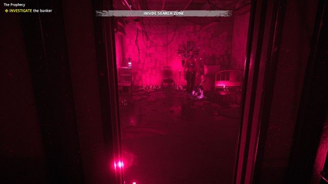 INVESTIGATE the bunker