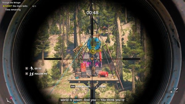 SHOOT the chain locks 0/3 (1 min 40 secs)