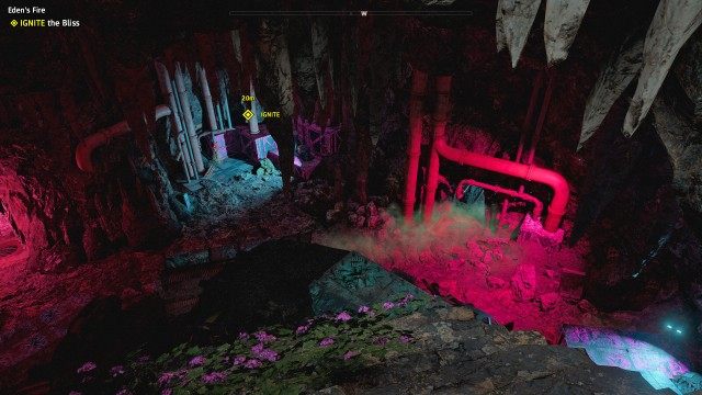 STANDBY until the gas fills the cave
