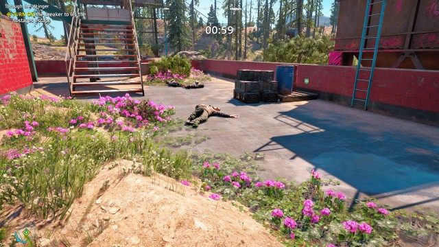 TURN ON the breaker to let the hostages escape (1 min 30 secs)