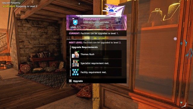 UPGRADE Prosperity to Level 2