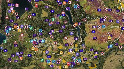 World Map, Forza Horizon 4 Map