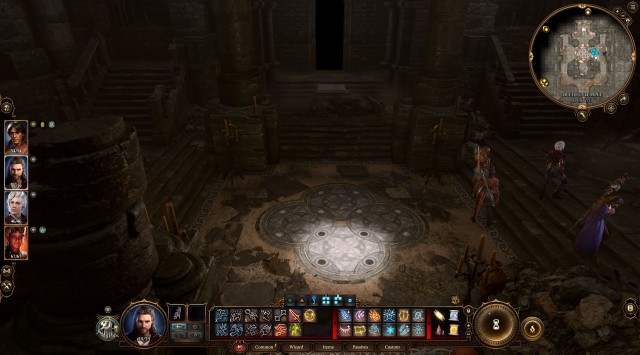 Enter the secret passage.
