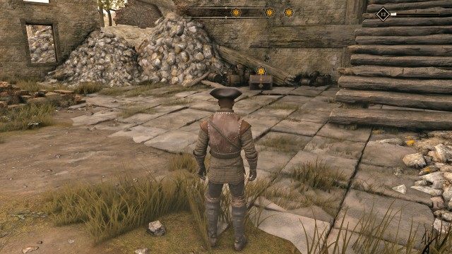 Search the ruins to find out their origin