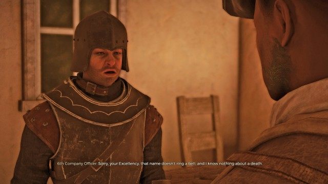 Question the lieutenant of the 6th regiment