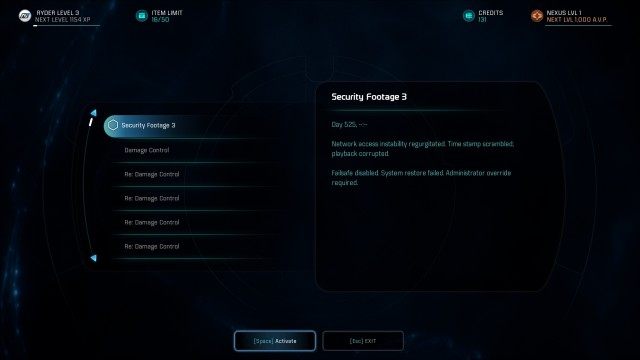 Investigate the security footage