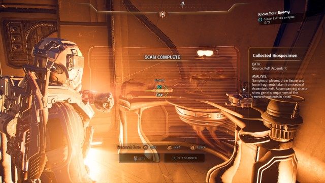 Collect kett bio samples (x3)
