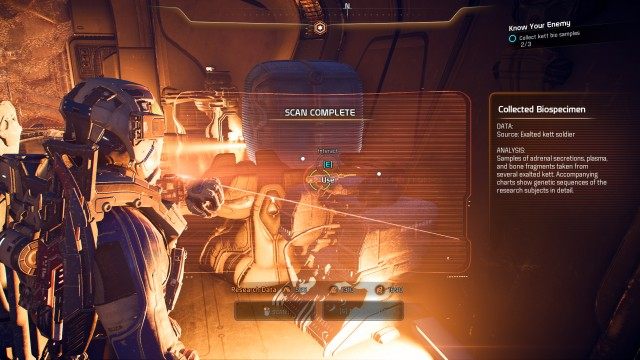 Collect kett bio samples (x3)