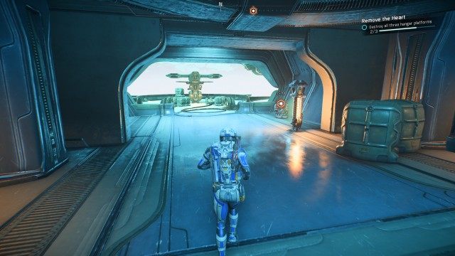 Destroy all three hangar platforms (x3)
