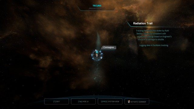 Investigate the stolen shuttle's trail