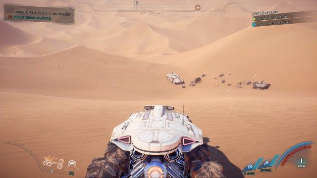 Locate the crashed ship