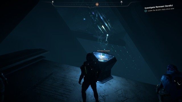 Locate the derelict ship's drive core