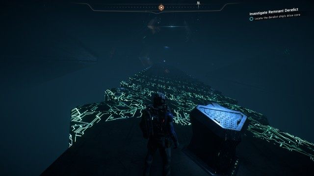 Locate the derelict ship's drive core