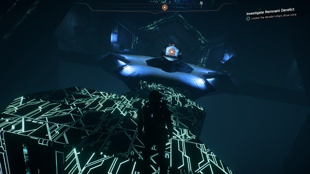 Locate the derelict ship's drive core