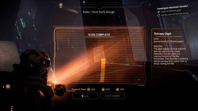 Locate the Remnant glyph