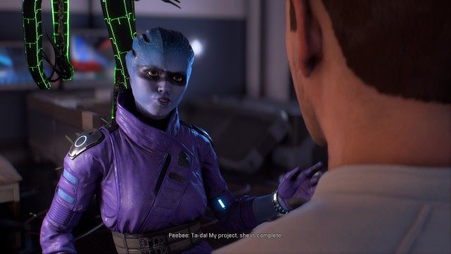 Meet with Peebee in her Nexus apartment