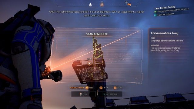 Scan broken communications equipment