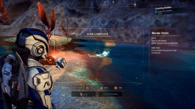 Scan five corpses (x5)