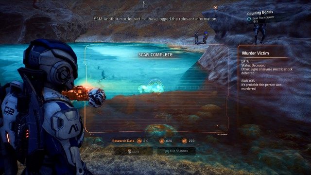 Scan five corpses (x5)