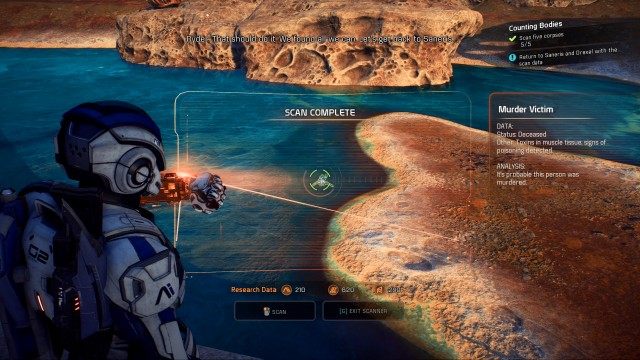 Scan five corpses (x5)