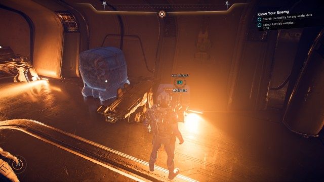 Search the facility for any useful data