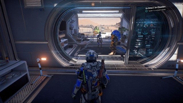 Speak to outpost leader