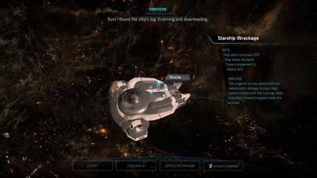 Travel to the angaran vessel's navpoint
