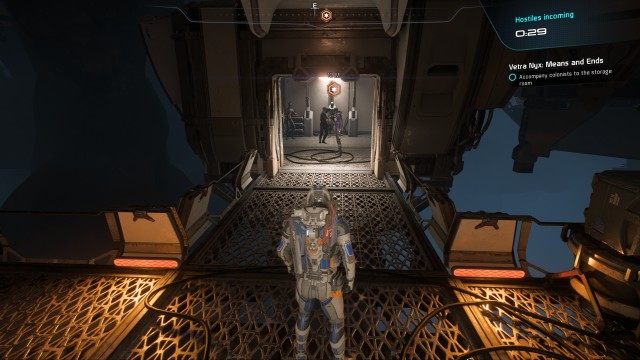 Accompany colonists to the storage room