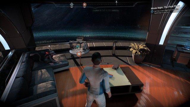 Call the crew together from the Pathfinder's quarters