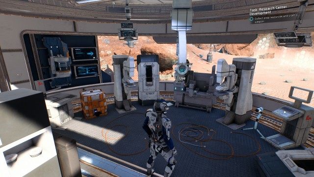 Collect area resources and craft a weapon