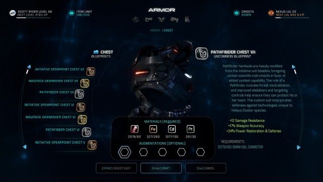 Craft the Pathfinder chestpiece