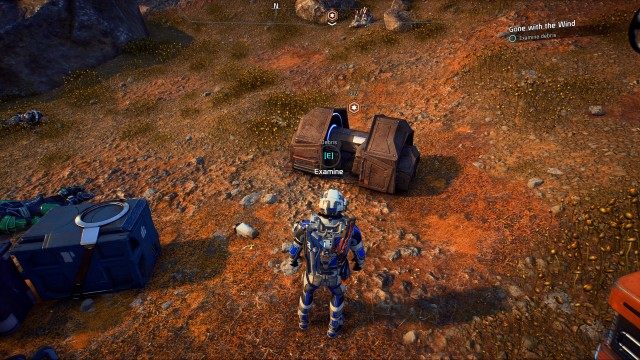 Examine debris
